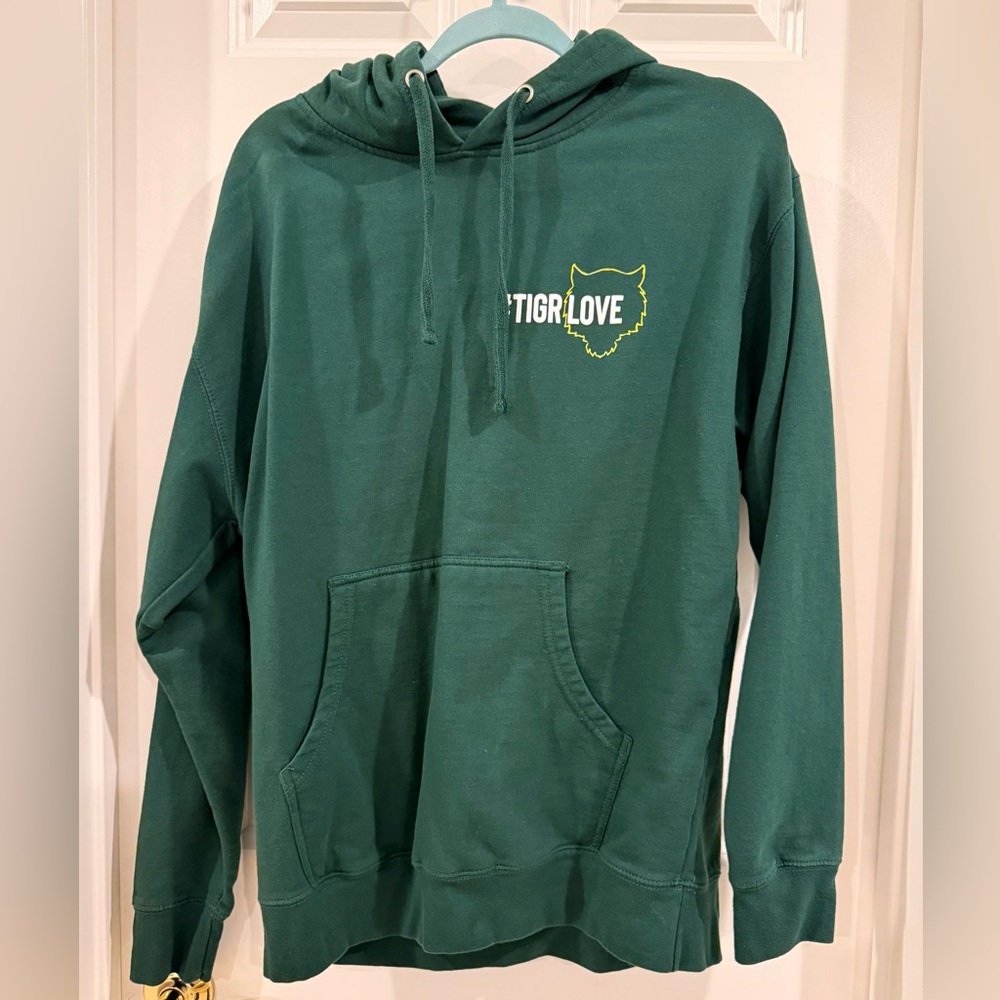 NWOT Tiger Friday dark green hoodie